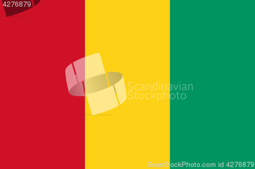 Image of Colored flag of Guinea