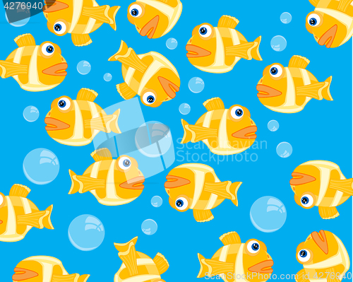 Image of Fish and bubble in water