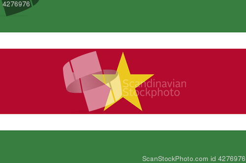 Image of Colored flag of Suriname