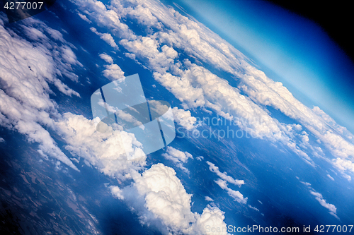 Image of clouds and the blue sky 