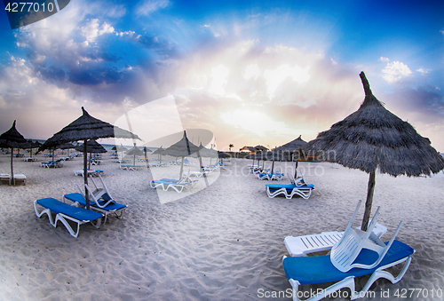 Image of magical tunisian beach 