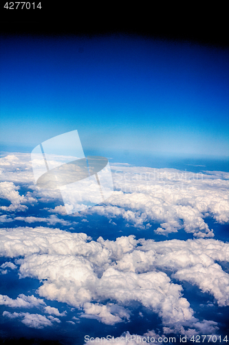 Image of clouds and the blue sky 