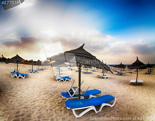 Image of magical tunisian beach 