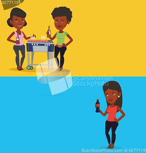 Image of Two food and drink banners with space for text.