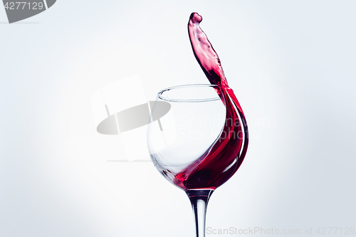 Image of The one wine glass against white