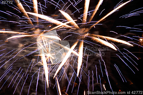 Image of Fireworks in the night sky