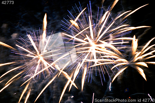 Image of Fireworks in the night sky