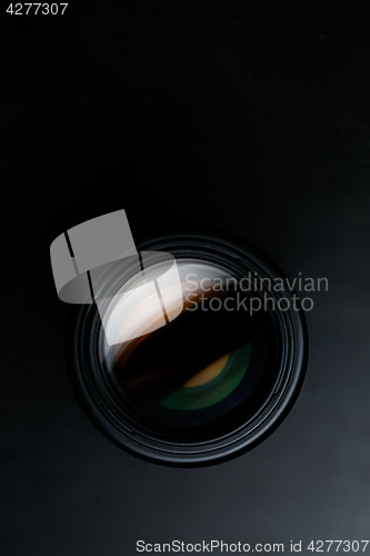 Image of Camera lens on empty background