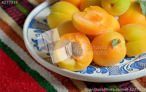 Image of Ripe apricots fruits