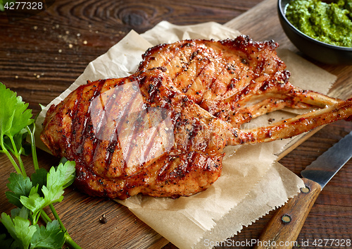 Image of freshly grilled steaks