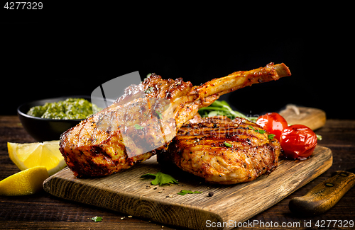 Image of Freshly grilled Tomahawk steak