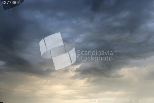 Image of Evening landscape with clouds