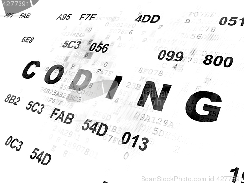 Image of Programming concept: Coding on Digital background