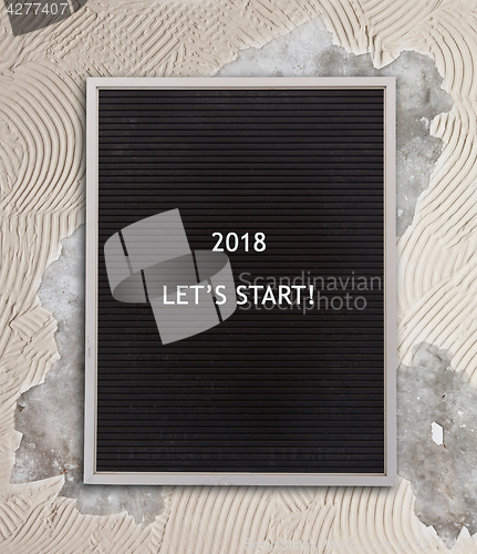 Image of Very old menu board - New year - 2018