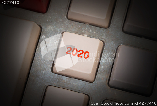 Image of Text 2020 button