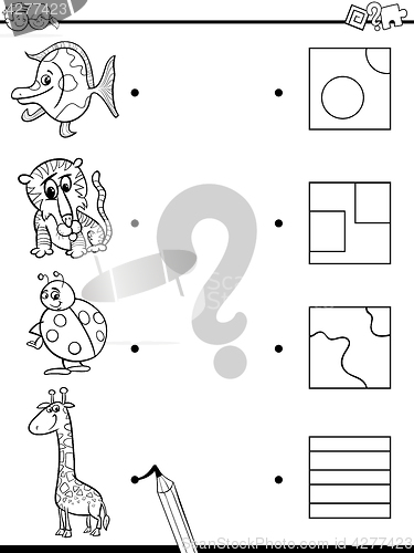 Image of match elements coloring game