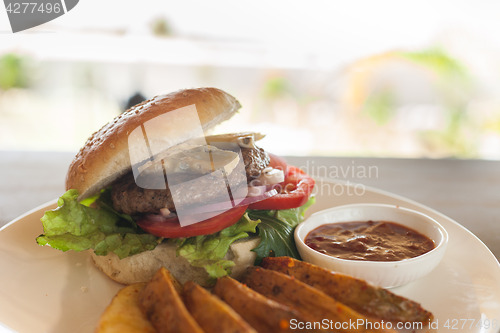 Image of Bleu cheese burger