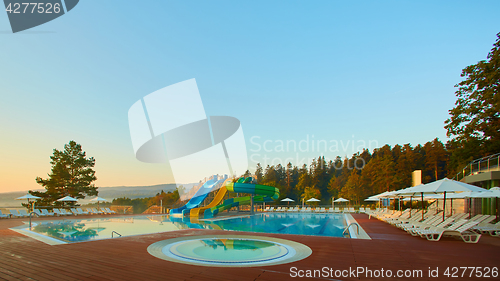 Image of The luxury pool at 5 star hotel