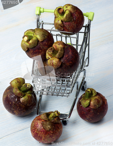 Image of Arrangement of Fresh Mangosteen