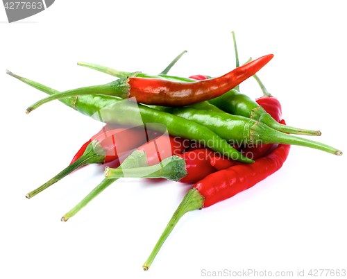 Image of Arrangement of Chili Peppers