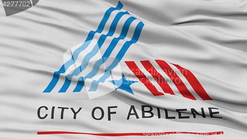 Image of Closeup of Abilene City Flag