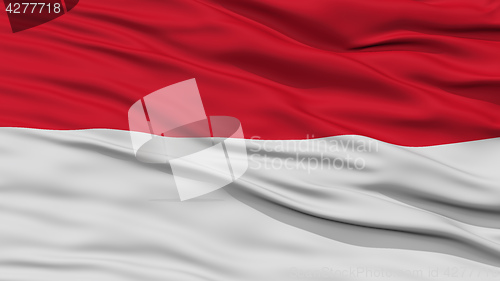 Image of Closeup Indonesia Flag