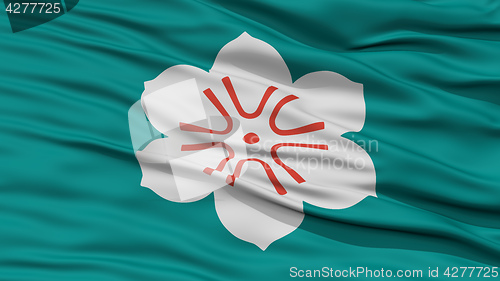 Image of Closeup Saga Japan Prefecture Flag