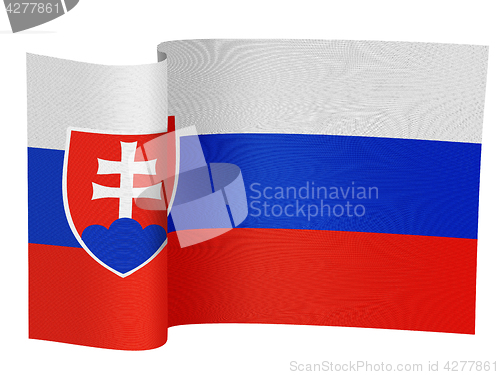 Image of illustration of Slovakian flag