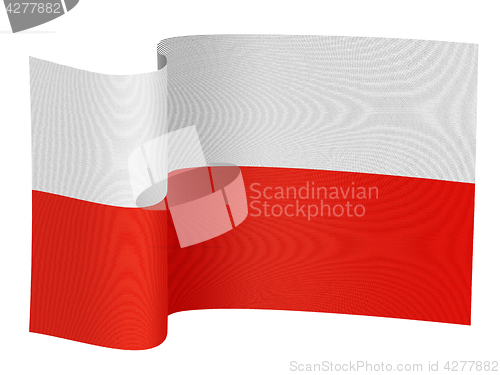 Image of illustration of Poland flag