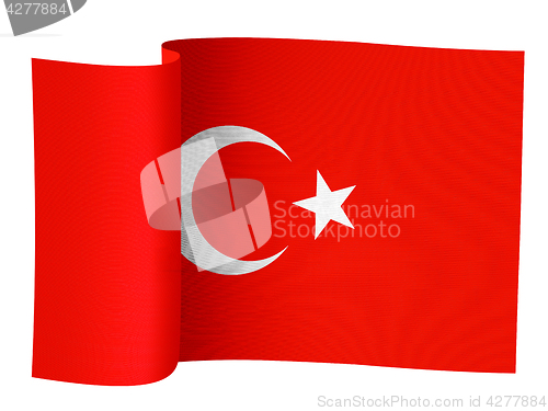 Image of illustration of Turkish flag