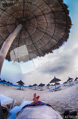 Image of magical tunisian beach 