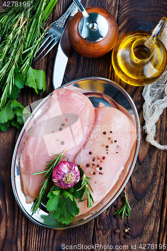 Image of raw chicken fillet