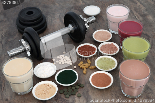 Image of Weight Training Equipment and Supplements