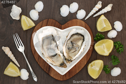 Image of Fresh Oysters on Ice