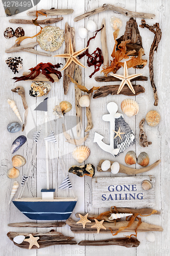 Image of Abstract Sailing and  Nautical Theme