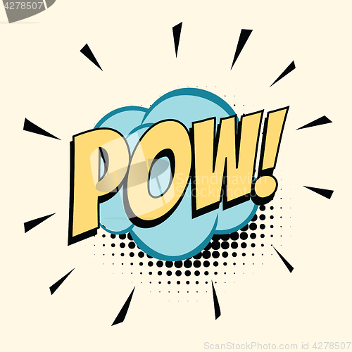 Image of pow comic word