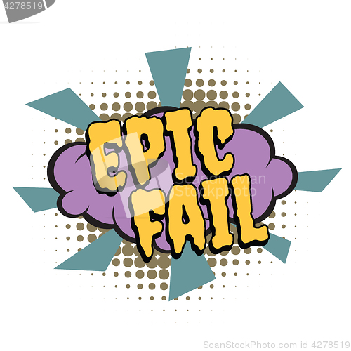 Image of epic fail comic word