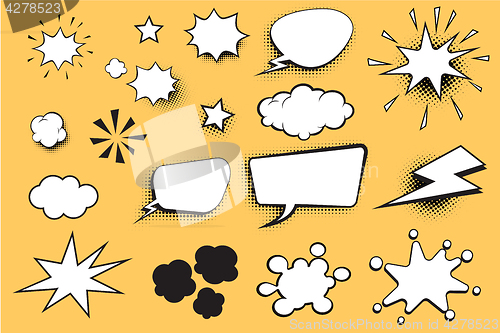 Image of Set comic bubble