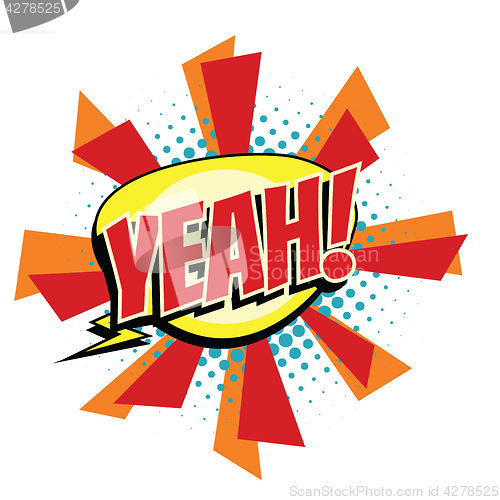 Image of yeah comic word