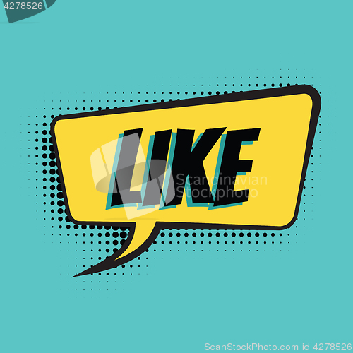 Image of like comic word