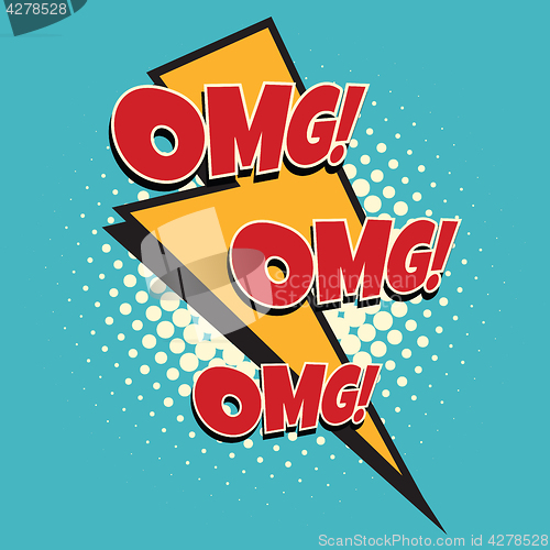 Image of omg comic lightning