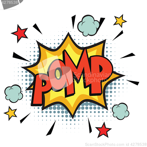 Image of pomp comic word