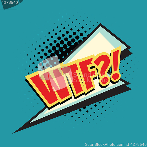 Image of wtf lightning comic word