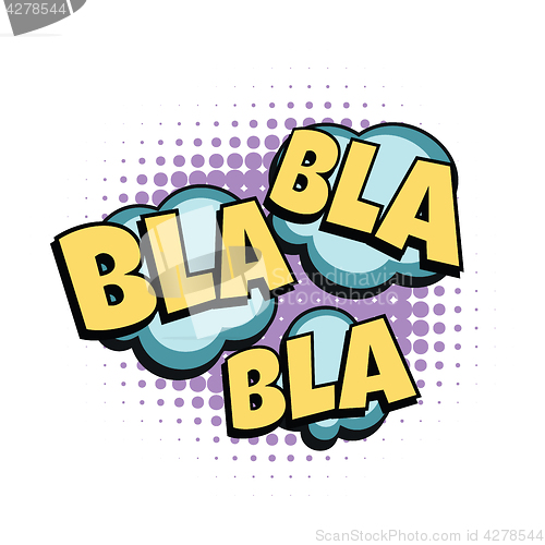 Image of bla comic word