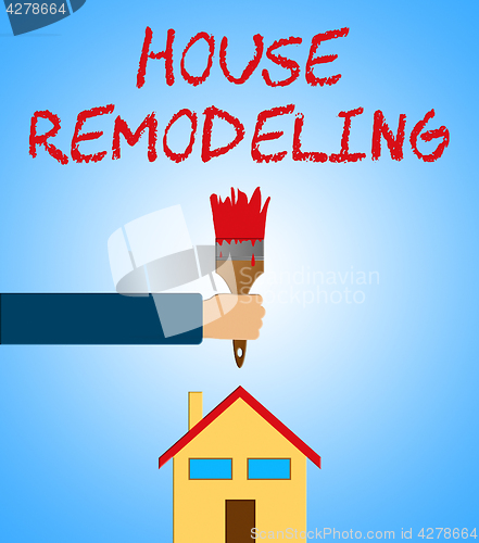 Image of House Remodeling Meaning Home Remodeler 3d Illustration