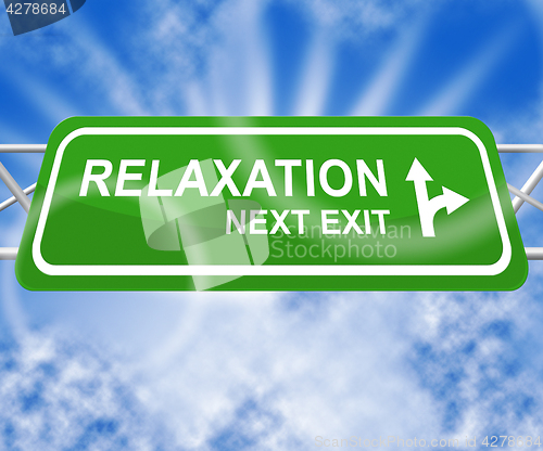 Image of Relax Relaxation Indicates Tranquil Resting 3d Illustration