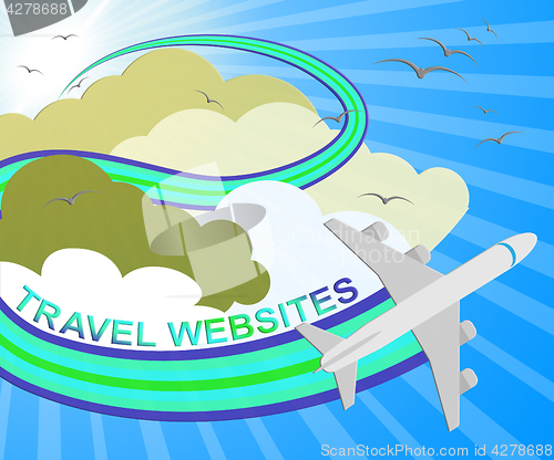 Image of Travel Websites Means Tours Explore 3d Illustration