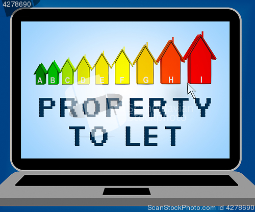 Image of Property To Let Representing For Rent 3d Illustration