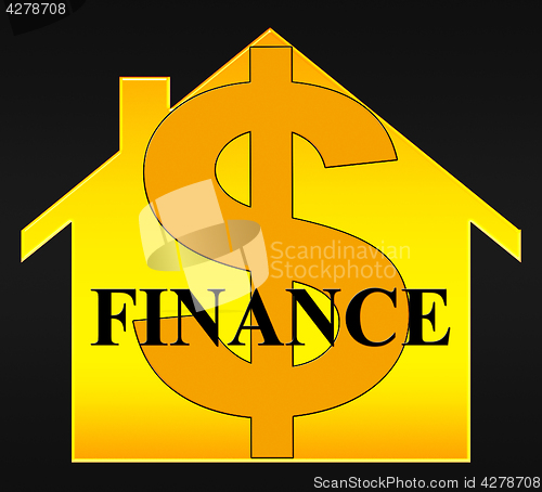 Image of Finance Icon Representing Financial Investment 3d Illustration
