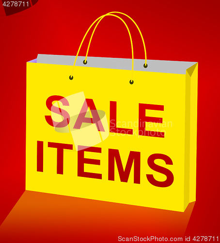 Image of Sale Items Displays Discount Promo 3d Illustration